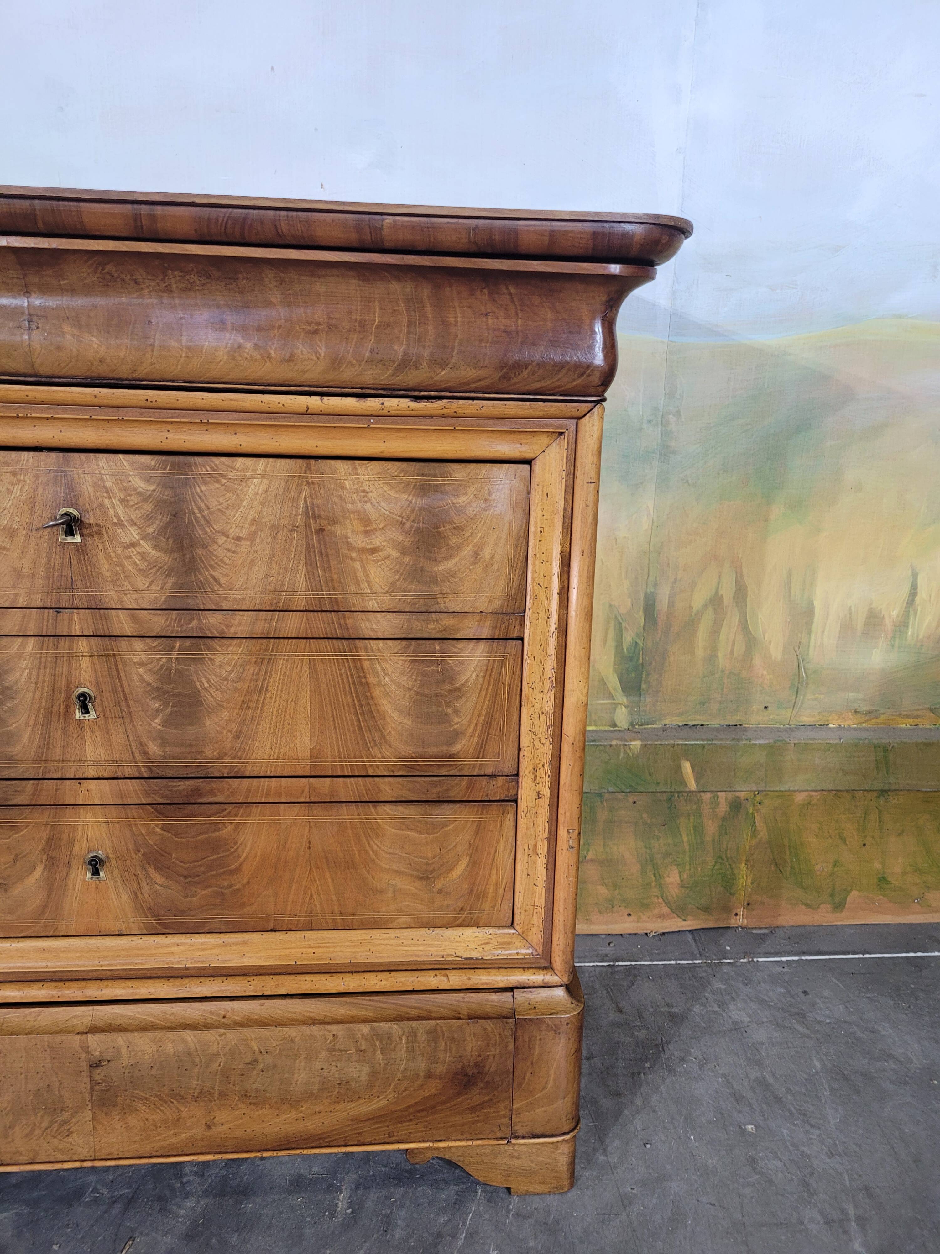 Small Louis Philippe chest of drawers