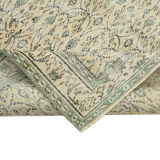 Oriental handmade unique 1970s beige carpet 177 cm x 267 cm