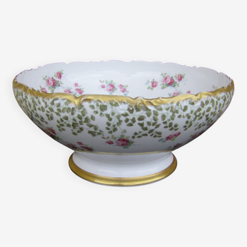 Limoges porcelain standing bowl