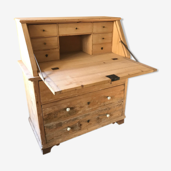 Double-body raw wood secretary furniture
