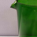 Green glass carafe