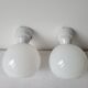 Onyx lamp and opaline wall lamps