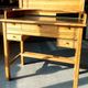 Custom desk/console with 5 drawers and removable upper section.