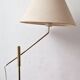 Mid century 360 deg. swing and height adjustable brass floor lamp, 1950s
