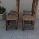 4 antique Provençal wooden chairs