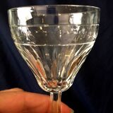 Suite of 6 stemmed glasses for cooked or digestive crystal wine size