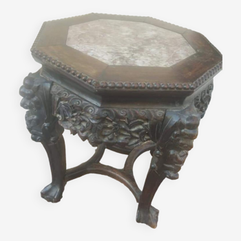 Petite table d'appoint en bois de fer datant du milieu du XIX siècle