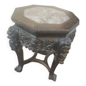 Charming little ironwood side table dating from the mid-19th century