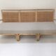 3-seater rattan and canning sofa