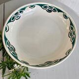 Dish on piedouche Faience of Badonviller