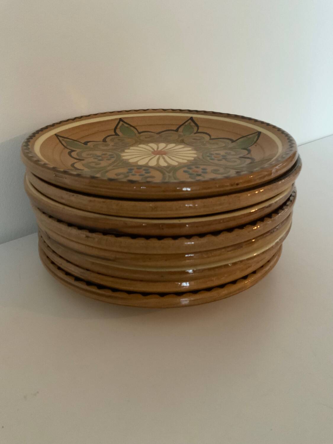 Vintage artisanal plates