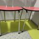4 chaises formica rouge vintage