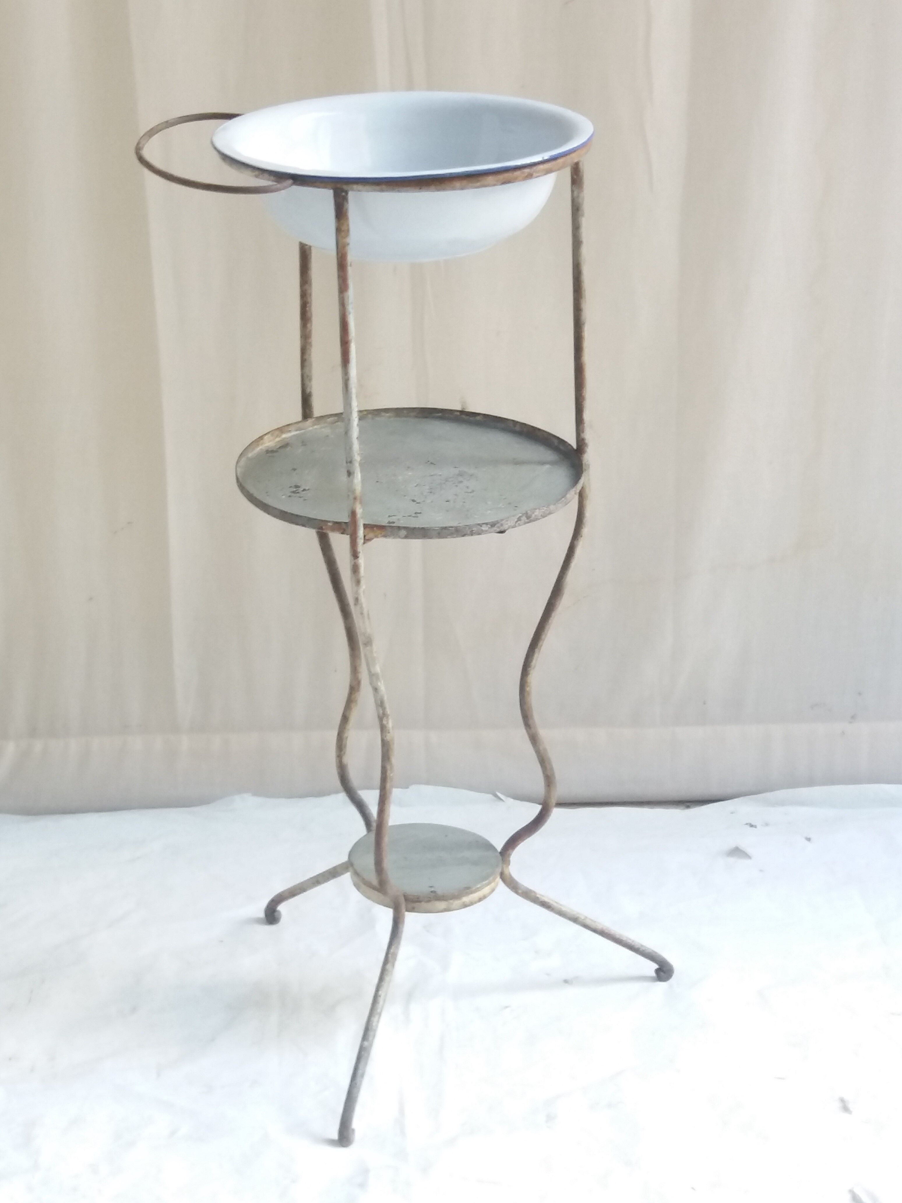 Old metal toilet table