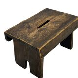 Antique stool footstool 1940s wooden plant table
