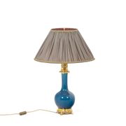 Lamp in Paris porcelain and gilded bronze, circa 1880