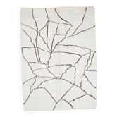Tapis Kilim contemporain vintage super doux 6x9, 198x269 cm