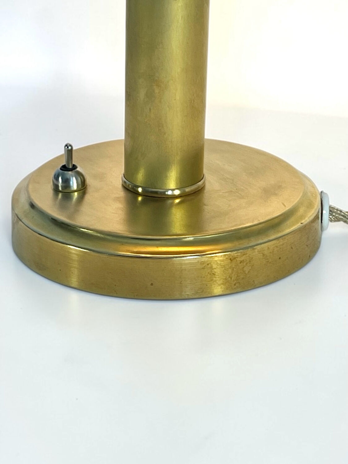 Table lamp "Corolle" – Murano Bullicante glass & patinated brass