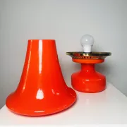 Table lamp in glass B-124 by Hans-Agne Jakobsson for Markaryd Ab, Sweden, 1960s.