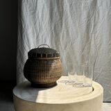 6 grands verres à orangeade en verre