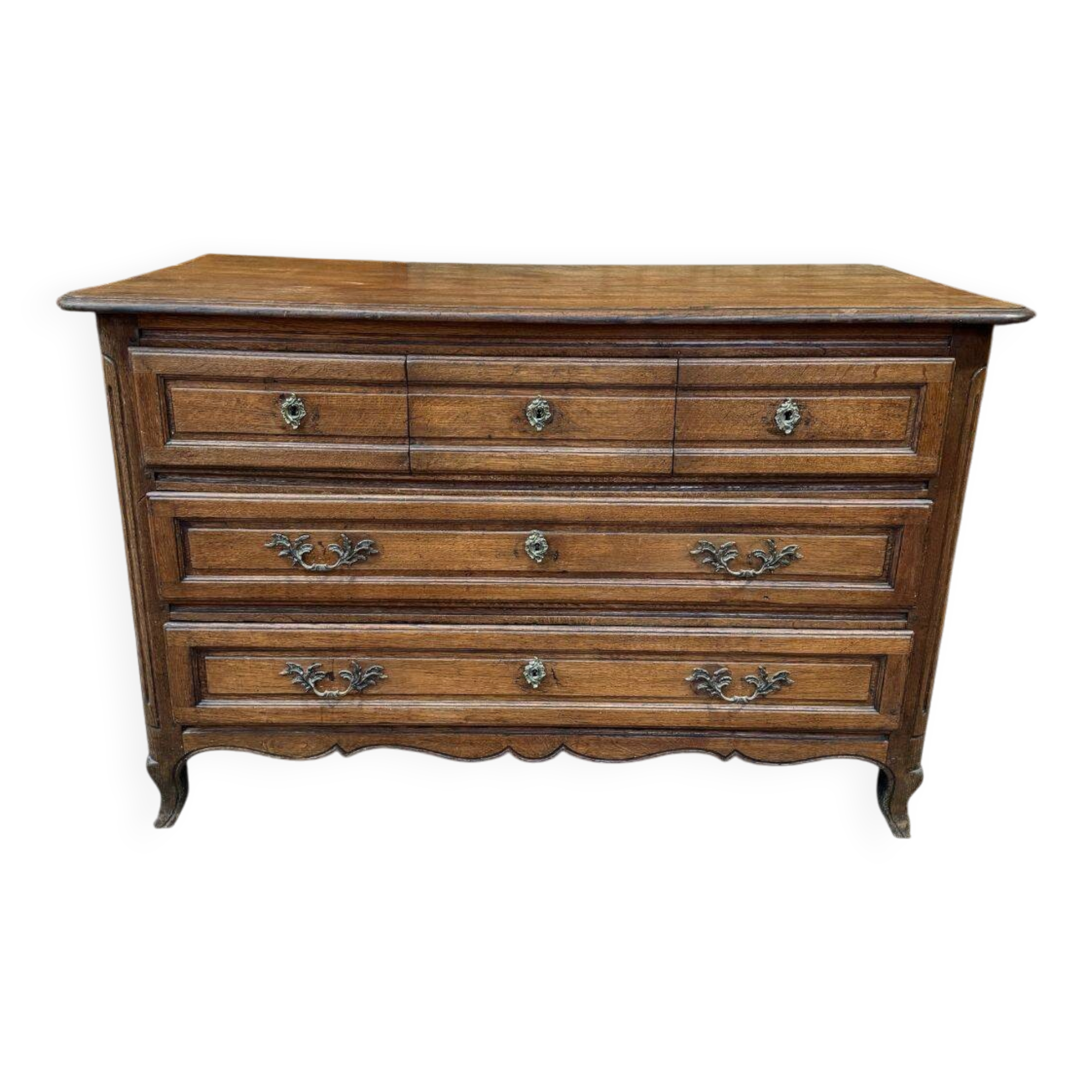 19th-century oak chest of drawers