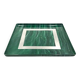 Hollywood regency malachite effect resin & brass tray, Italy 1970s