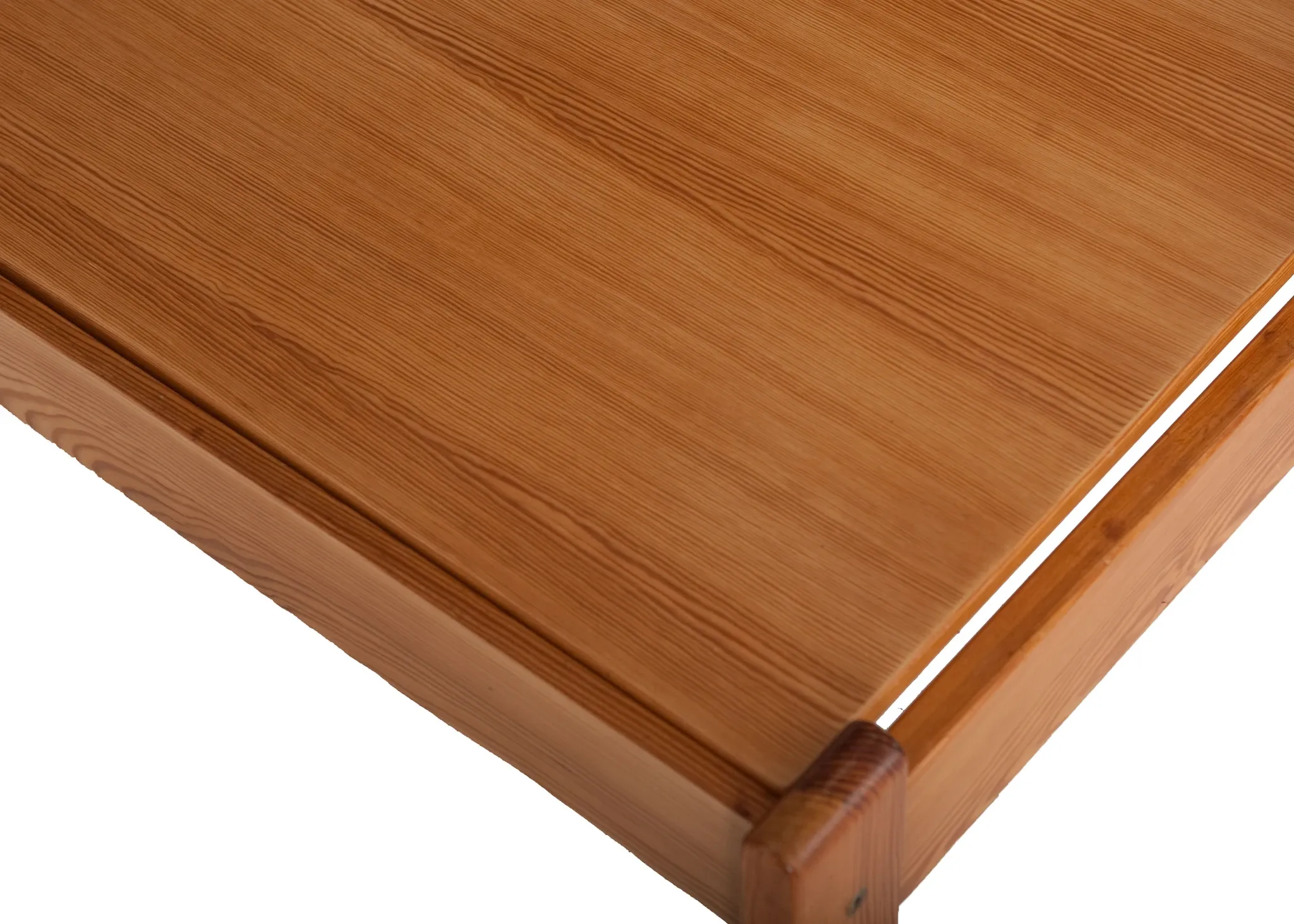 Table basse vintage en pin plateau amovible