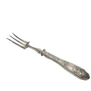 Fourchette à rôtir en argent classique, France, années 1880