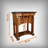 Petite Commode Chiffonnière en Acajou Flammé, style Empire – 1ère partie XX