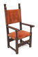 State armchair in palm wood, 1920