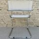Fauteuil en chrome et cuir