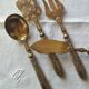 Antique service for sweets or hors d'oeuvres
