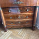 Empire commode from the 19th century in flame mahogany – Original intact black marble