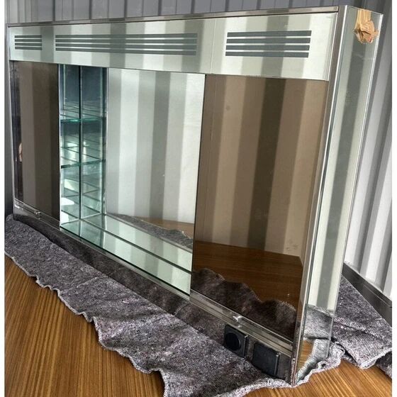 Vintage glass bathroom cabinet for Lupi Cristal Luxor