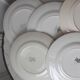 Set of 6 flat plates mismatched Moulin des loups, Badonviller, Digoin