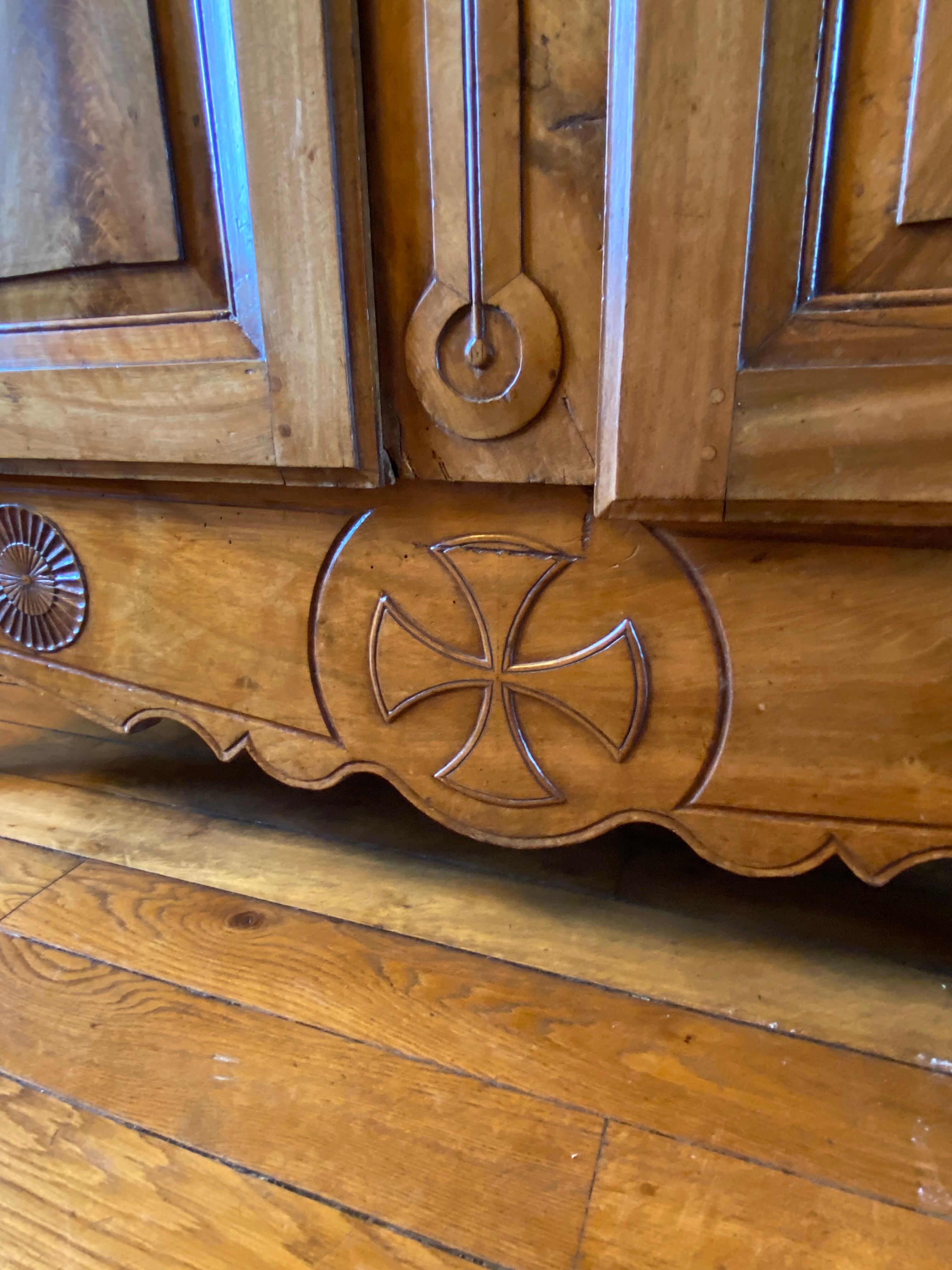 Solid walnut cabinet