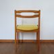 6 chaises velours jaune