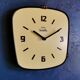 Formica vintage clock silent wall clock "Yellow electro star"