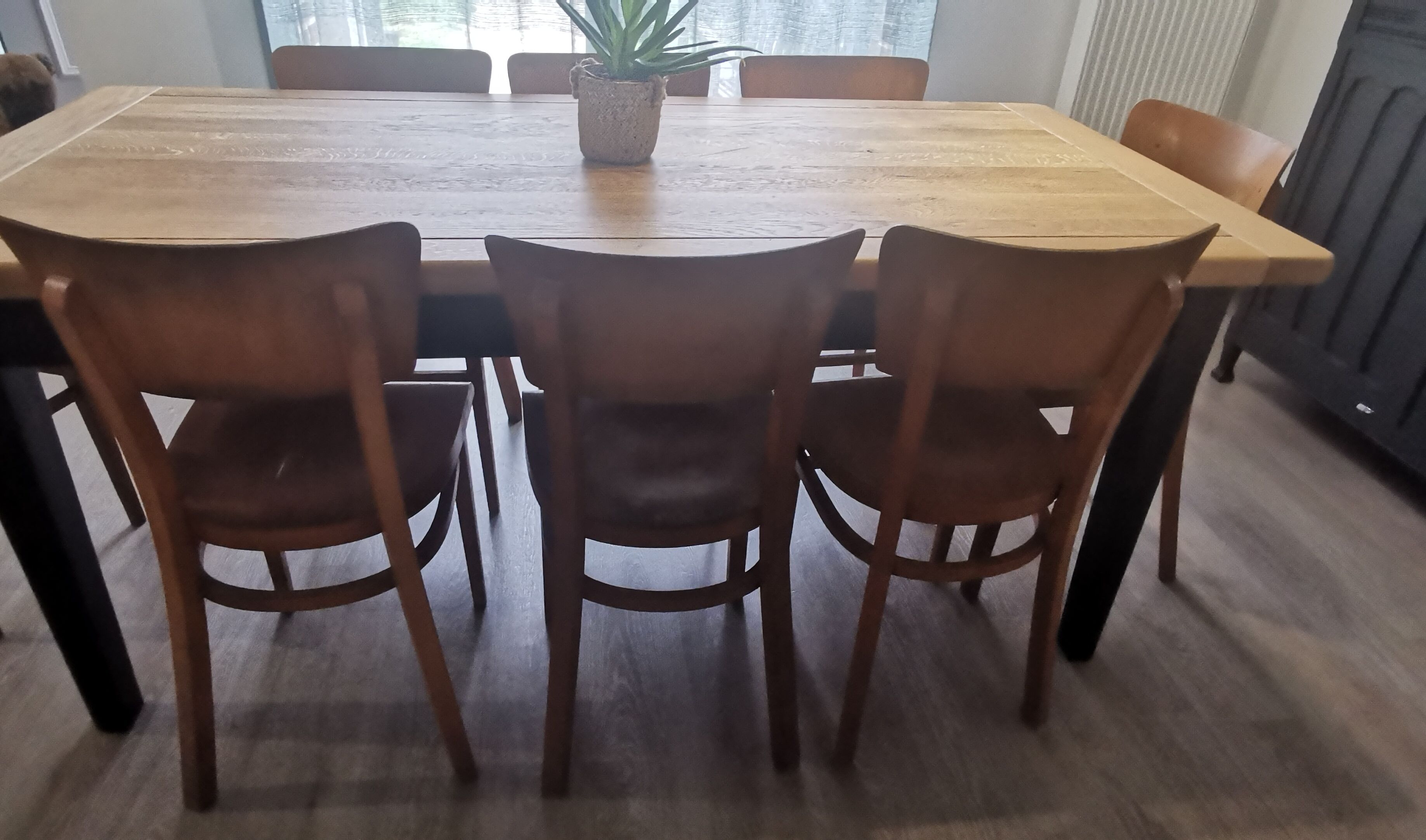 Set of 10 Thonet bistro chairs
