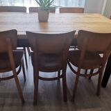 Set of 10 Thonet bistro chairs