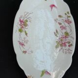 ravier - porcelain dish floral decoration and butterfly