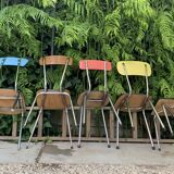 Mismatched formica chairs