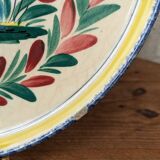Old HB Henriot Quimper rimmed plate with Breton decor