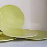 Six vintage Czech ceramic dessert plates