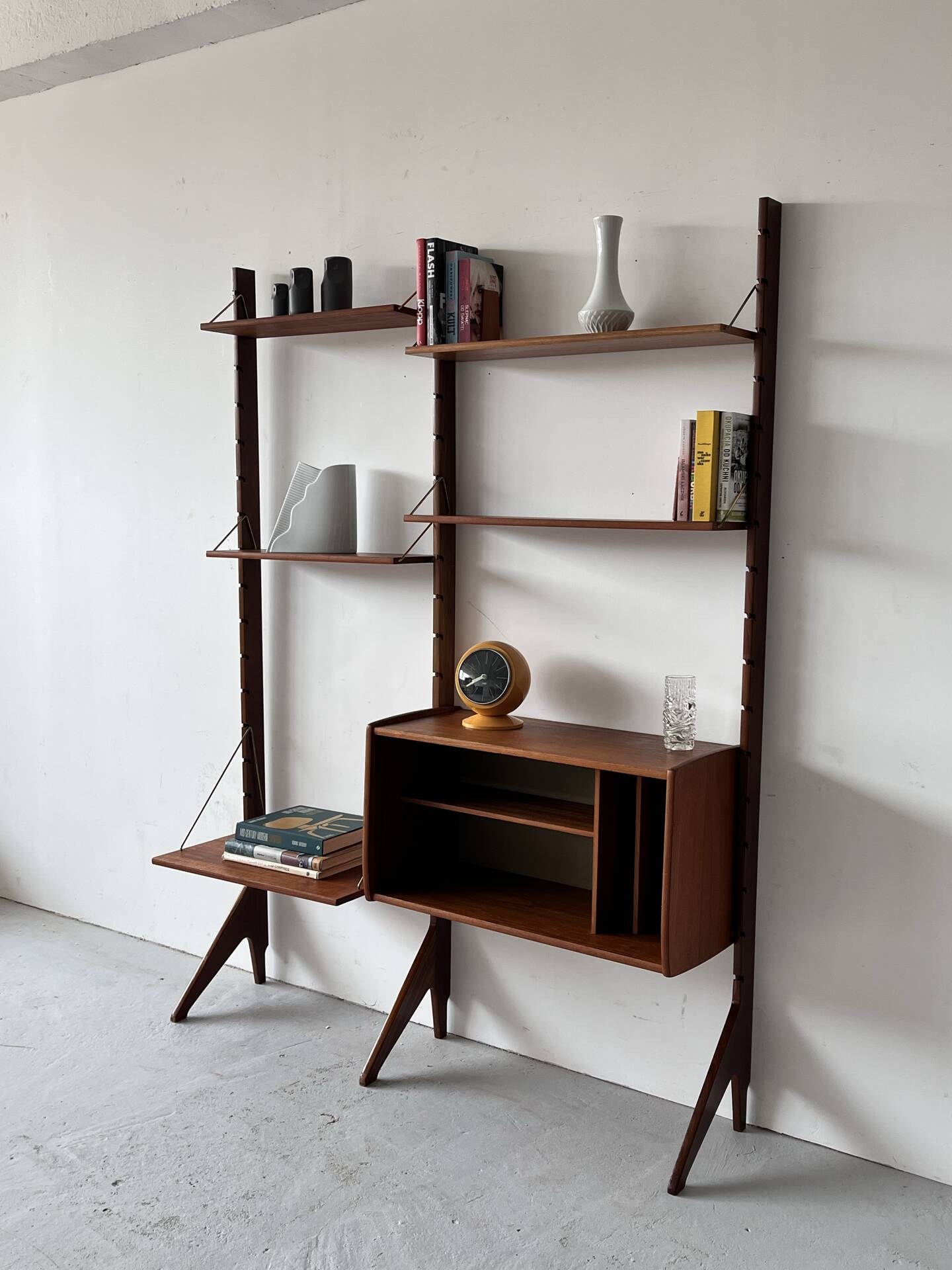 Scandinavian Bookcase, John Texmon, Mid century, Norway