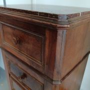 Antique sideboard with 1 drawer and 1 trompe l'oeil drawer door