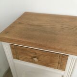 Old wooden bedside