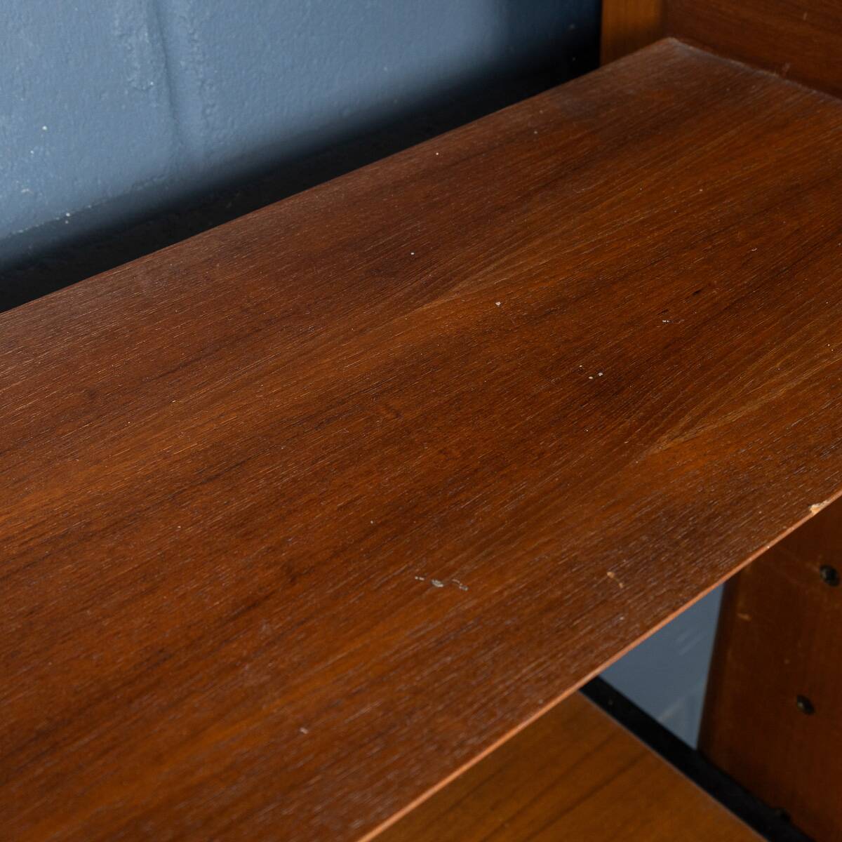 Vintage 20thc italian modular teak wall cabinet c.1960