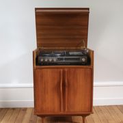 Scandinavian hi-fi furniture in teak 1960