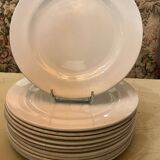 Set of 12 Churchill white dinner plates