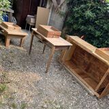 George Nakashima inspired bench.